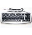 A4 Tech Kb-21 Gümüş Siyah Q Tr Ps-2 Kablolu Klavye Outlet_3)