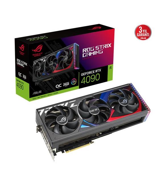 Asus ROG Strix GeForce RTX4090 OC ROG-STRIX-RTX4090-O24G-GAMING 24GB GDDR6X 384Bit DX12 Ekran Kartı