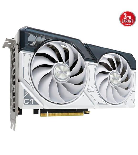 Asus Dual GeForce RTX4060 OC 8GB DUAL-RTX4060-O8G-WHITE GDDR6 128 Bit Beyaz DLSS 3 Ekran Kartı