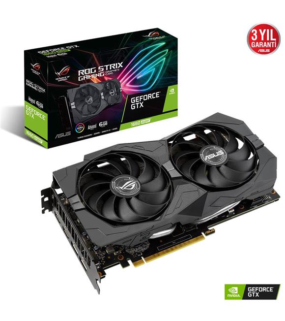 Asus Rog Strix GTX1660S A6G Gaming 6GB 192Bit GDDR6 Dp-Hdmi Ekran Kartı