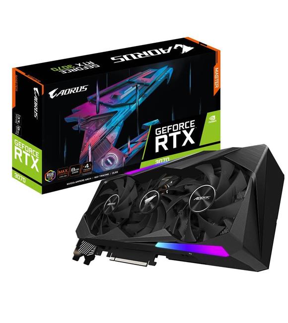 Gigabyte GeForce RTX3070 GV-N3070AORUS M-8GD AORUS MASTER 8GB GDDR6 256 Bit Ekran Kartı