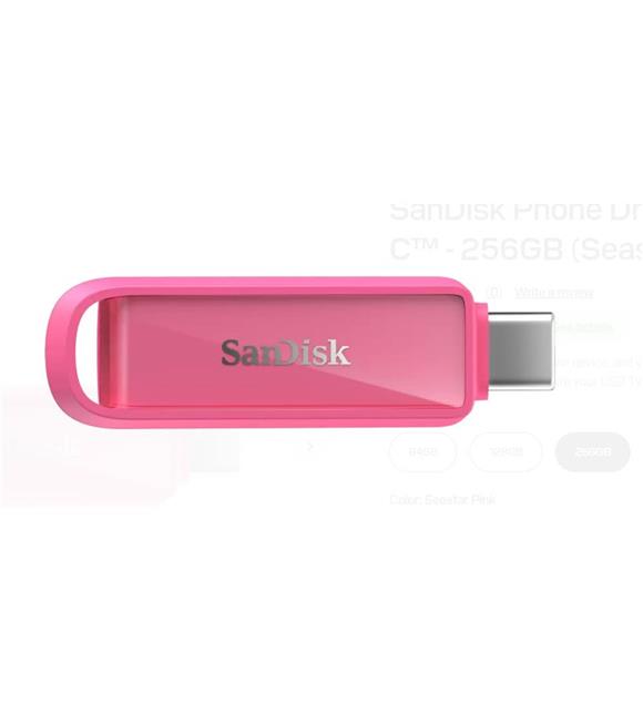Sandisk SDIXS0N-256G-GN6NG 256GB Phone Drive with USB-C-128GB (Seastar Pink) Flash Bellek