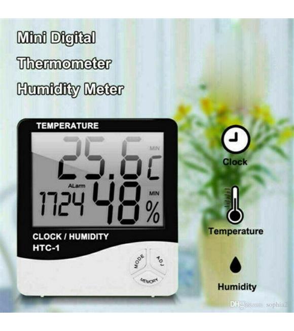 Gaman Clock Htc-2-1 Dijital Nem ve Sıcaklık Ölçer Saat
