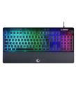 Rampage KB-GX65 SIMULA Siyah USB RGB Aydınlatmalı 4 Makro Tuşlu Bilek Destekli  Oyuncu Klavyesi_1)