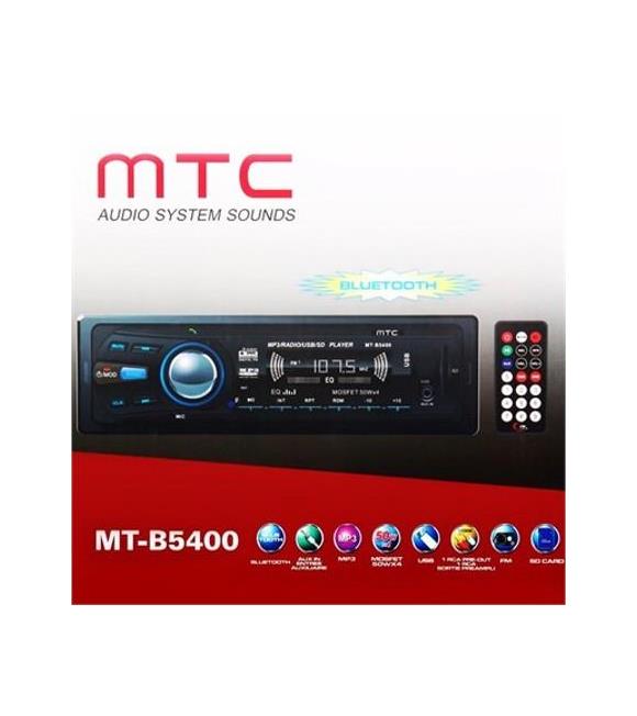 Mtc Mt-B5500 Bluetoothlu Usb Sd Mp3 Wma Am Fm Mpx