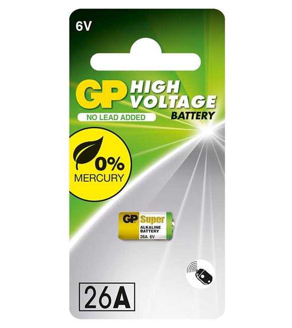 GP GP26A-2C5 26A 6V Yüksek Voltaj Spesifik Pil