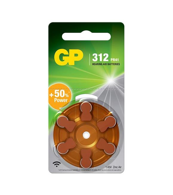 GP ZA312 1.4V Düğme Kulaklık Pili  6