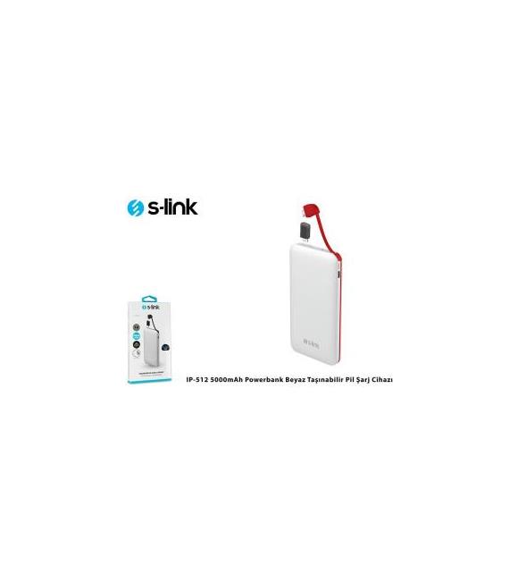 S-link IP-512 5000mah Powerbank Koyu Gri Taşınabilir Pil Şarj Cihazı