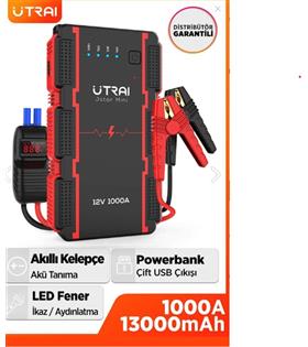 ULTRAI Jstar Mini 13000mAh 1000A Jump Starter Taşınabilir Araç Akü Şarj Bataryası