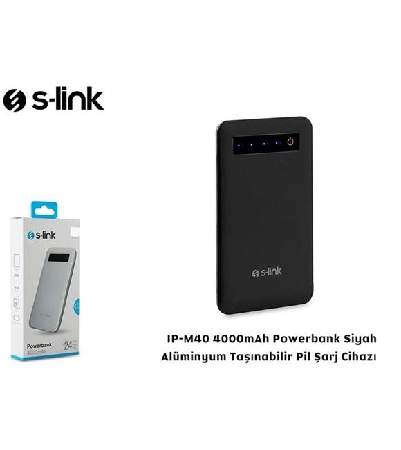 S-link IP-M40 4000mah Alüminyum Slim  Powerbank