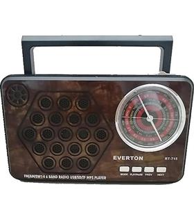 Everton RT-715  Bluetooth-USB-SD-FM Şarjlı  Nostaljik Radyo Led Fener Özellikli