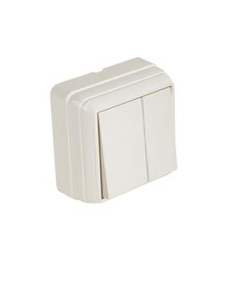 Mutlusan  Bron Sıva Üstü Komütatör Beyaz (2160 302 0201)