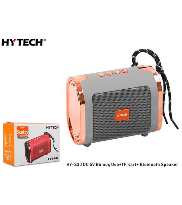 Hytech HY-S30 DC 5V Bluetooth Speaker Gümüş Usb+TF Kart+