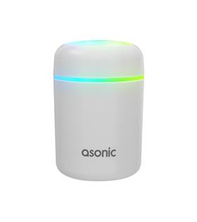 Asonic HN21 Matte Beyaz 2W 300ML kapasiteli 4 Saat Çalışabilir RGB Mini Oda Nemlendirici