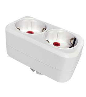 Mutlusan İkili Topraklı Fiş-Priz Düz Tip Beyaz (001 170 033006 00 00)