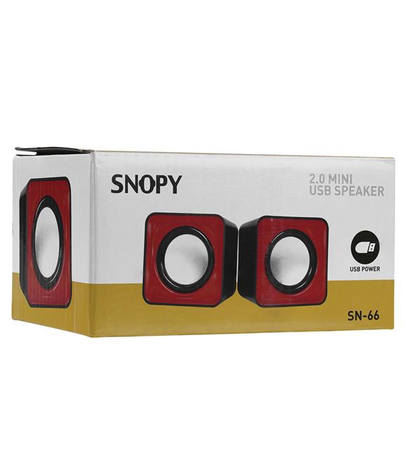 Snopy SN-66 2.0 Kırmızı USB Speaker_7