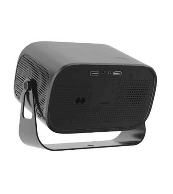 Everest PJ04 Pandora Siyah-Gri Taşınabilir 1280-720P 7500 Lumen 4K Andriod 13 HD Projeksiyon Cihazı