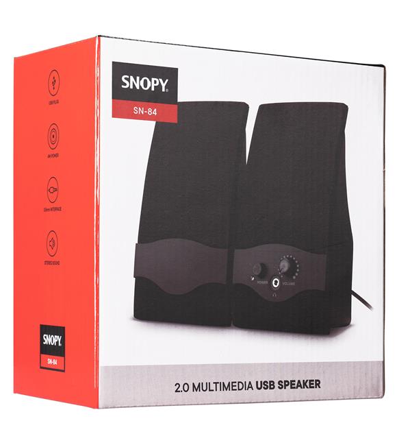 Snopy SN-84 2.0 Siyah USB Speaker_4