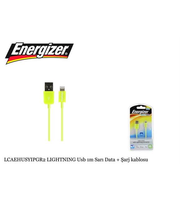 Energizer LCAEHUSYIPGR2 LIGHTNING Usb 1m Yeşil