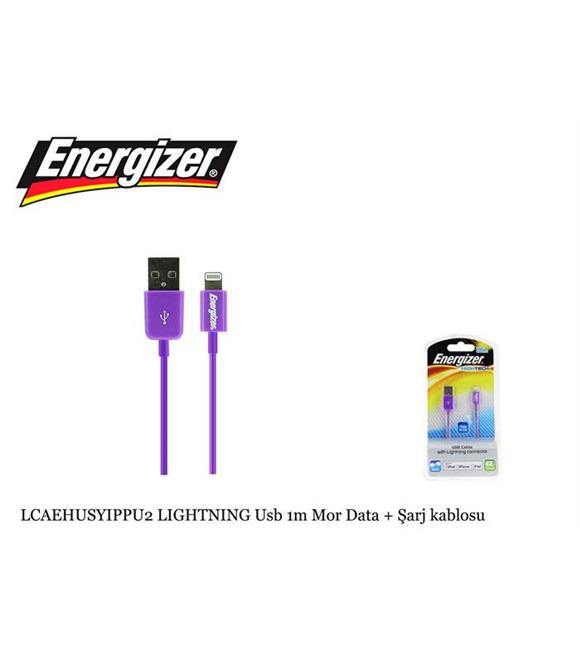 Energizer LCAEHUSYIPPU2 LIGHTNING Usb 1m Mor Data