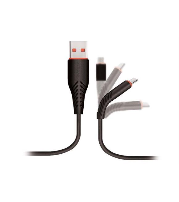 Hytech HY-X235 1.2M 3A Micro Usb Siyah Data