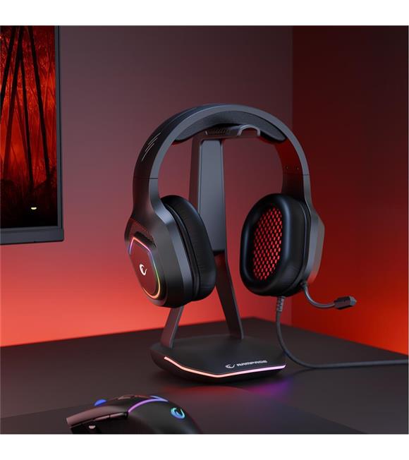 Rampage RM-K90 VECTOR Siyah RGB Led Type-C Gaming Mikrofonlu Oyuncu Kulaklığı