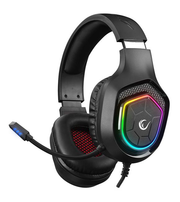 Rampage RM-K90 VECTOR Siyah RGB Led Type-C Gaming Mikrofonlu Oyuncu Kulaklığı