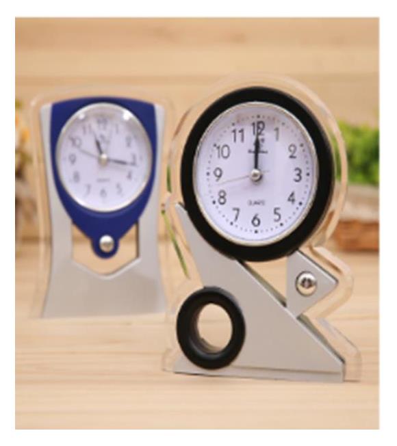 Elba KH-02 Alarm Saatli Analog Saat Karışık Renkli