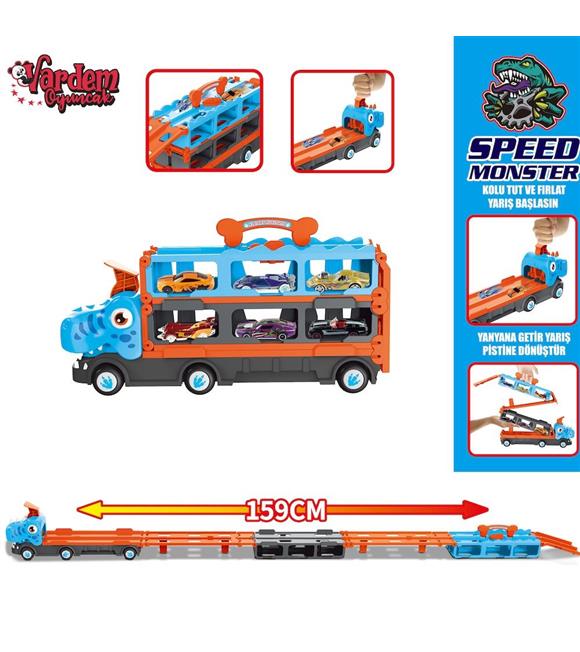 Vardem Oyuncak Parkurlu Araba Fırlatan Dinozor VRD-GD001