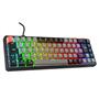 Rampage YORU MINI Gri-Siyah Type-C Bağlantılı OUTEMU Red Swich Q Mekanik Gaming Oyuncu Klavye RGB