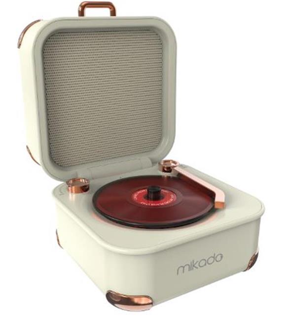 Mikado MD-62BT 5W 1200mAh Krem TF Kart + Bluetooth Destekli Klasik Retro Müzik Kutusu