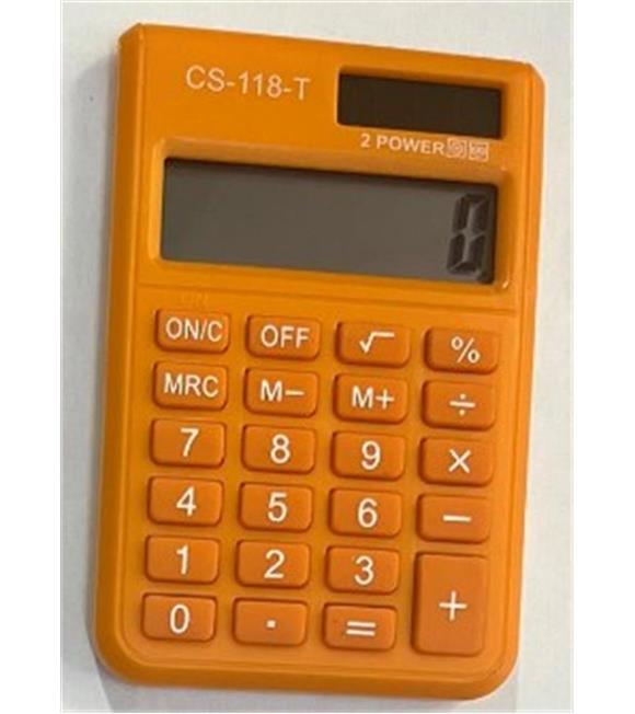 CSL CS-118-T Turuncu 8 Hane Cep Tipi Hesap Makinesi