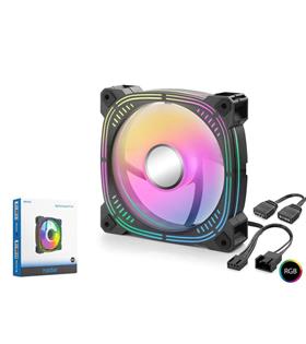 Nodar Nd2656 Kasa Fanı 3.Nesil İç ve Dış Parıltı Argb 12Cm Siyah