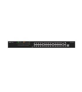 Ruijie-Reyee RG-ES126S-P 26 Port 10-100 Mbps 1 Port Uplink + 1 Port 10-100-1000 Mbps Poe 370W Switch