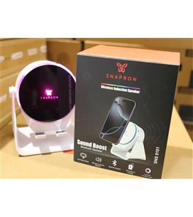 Snapron SNS-9101 Beyaz (İNDUCTİON Özellikli) RGB Bluetooth Speaker (Phone Stand-Ambient Light)