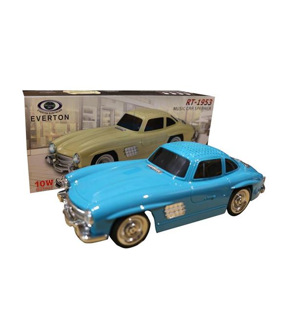 EVERTON RT-1953  Mavi (Blue) Arabalı  Bluetooth Fm-Usb-Tf-Aux Şarjlı Nostaljik Radyo