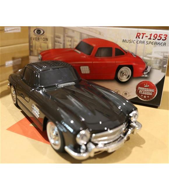EVERTON RT-1953  Siyah Arabalı  Bluetooth Fm-Usb-Tf-Aux Şarjlı Nostaljik Radyo