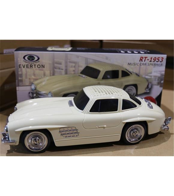 EVERTON RT-1953 Bej Arabalı  Bluetooth Fm-Usb-Tf-Aux Şarjlı Nostaljik Radyo