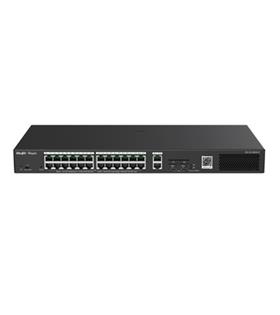 Ruijie-Reyee RG-ES228GS-LP 28 Port 10-100-1000 Yönetilebilir 2SFP 2Gigabit Uplink 24Port PoE+(250W)