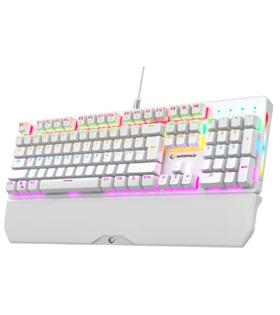 Rampage KB-R86 UMBRA Beyaz USB Rainbow Aydınlatmalı Blue  English Mekanik Gaming Oyuncu Klavye
