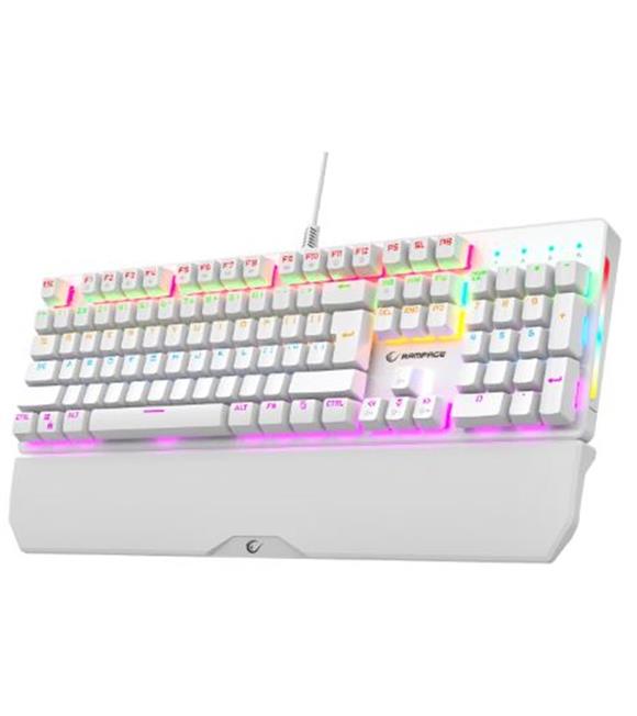 Rampage KB-R86 UMBRA Beyaz USB Rainbow Aydınlatmalı Blue  English Mekanik Gaming Oyuncu Klavye