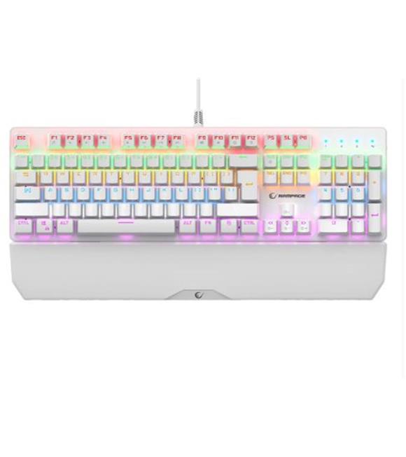 Rampage KB-R86 UMBRA Beyaz USB Rainbow Aydınlatmalı Blue  English Mekanik Gaming Oyuncu Klavye