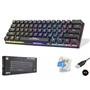 Hadron G509B Siyah Mekanik Gaming Mini Klavye Blue Switch RGB
