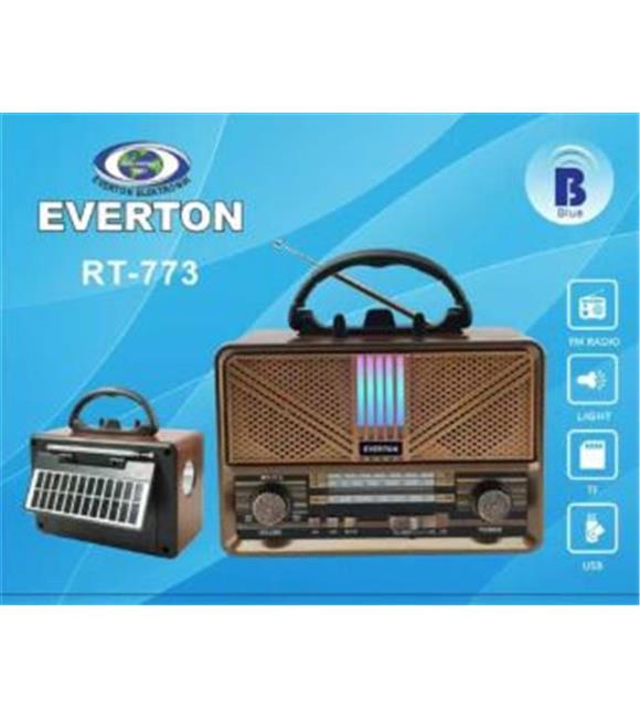 Everton RT-773  Bluetooth Usb-Micro Sd Solarlı Nostaljik Radyo