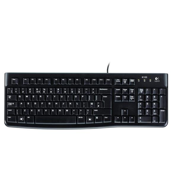 Logitech 920-002508 K120 İngilizce Usb Kablolu Siyah Klavye