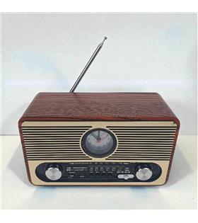 Everton RT-566 Bluetooth-USB-SD-FM Şarjlı  Saatli Nostaljik Radyo