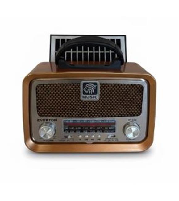 Everton RT-653  Solarlı,Şarjlı Nostaljik Radyo (Bluetooth-USB-SD-FM )