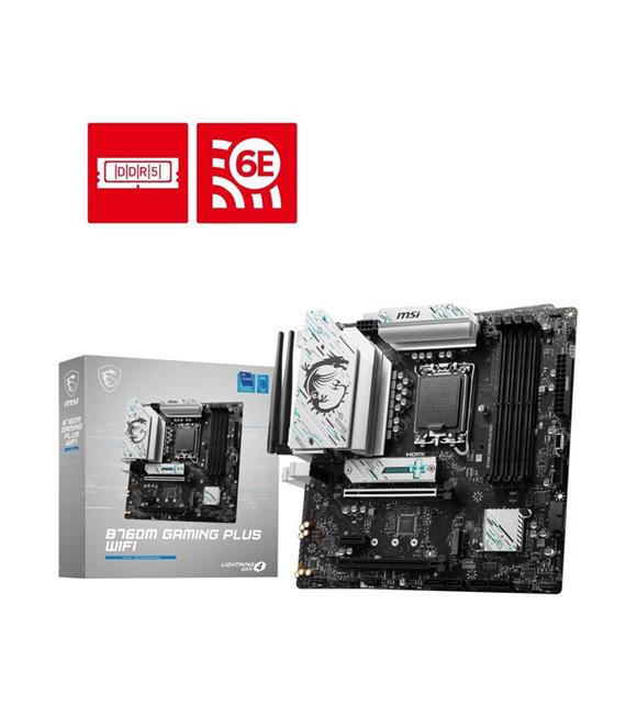 Msı Pro B760 Gaming Plus Wi-Fi Intel LGA1700 DDR5 ATX Anakart