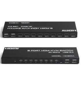 Dark " DK-AC-KVMHD8X1"   8 port 4K 60Hz HDMI KVM Switch
