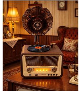 Everton Rt-608  Bluetooth Fm-Usb-Tf-Aux  Şarjlı Nostaljik Radyo